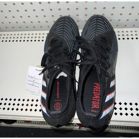Adidas Predator Edge.2 FG Mens Soccer Cleats Size 13 Black Blue Red White GW2271 - Picture 2 of 9